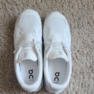On Cloud White Athletic Shoes
